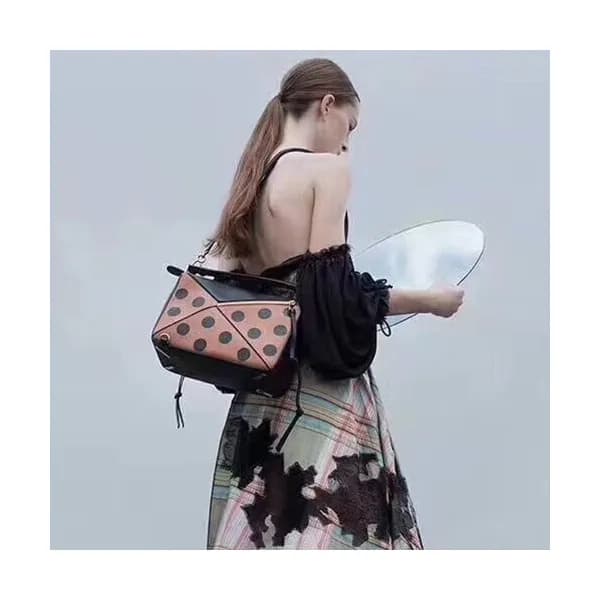 Loewe Puzzle Dots Tote Bag, 24/30CM - 로에베 퍼즐 도트 토트… - 1