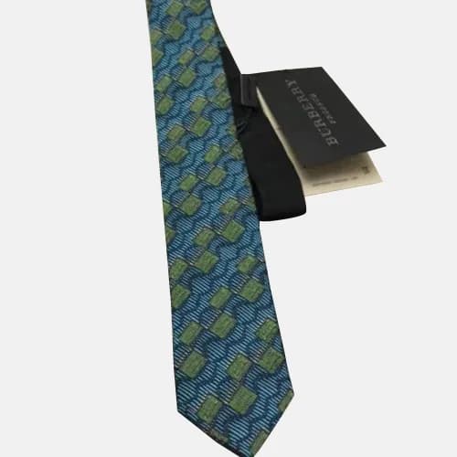 BURBERRY MENS NECKTIE NAVY - 버버리 남성용 넥타이 네이비 - 1