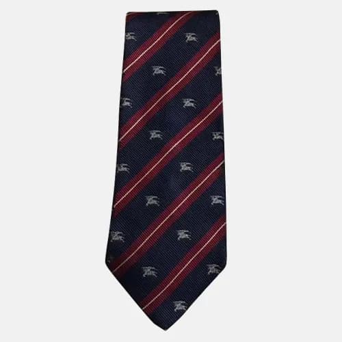 BURBERRY MENS NECKTIE NAVY - 버버리 남성용 넥타이 네이비