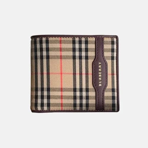 Burberry 2018 Check Leather Bifold Wallet - 버버리 체크…