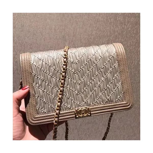 Chanel 2018 WOC Leather Chain Cross Bag ,19CM - 샤넬… - 1