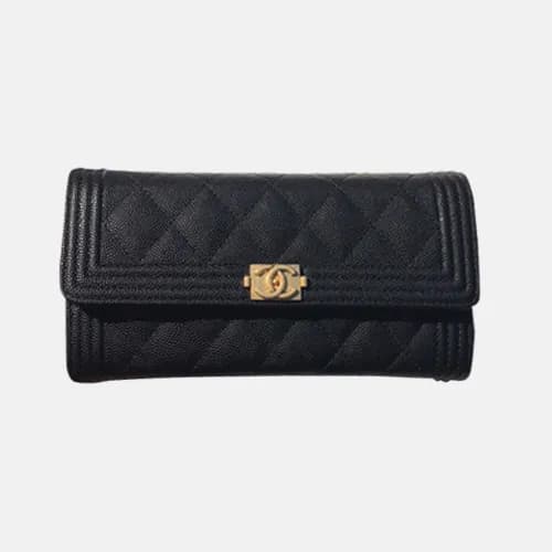 Chanel 2018 Ladies Cavier Leather Long Purse - 샤넬 … - 1
