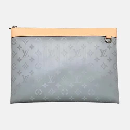 Louis Vuitton Monogram Titanium Clutch ,34cm - 루이비… - 1