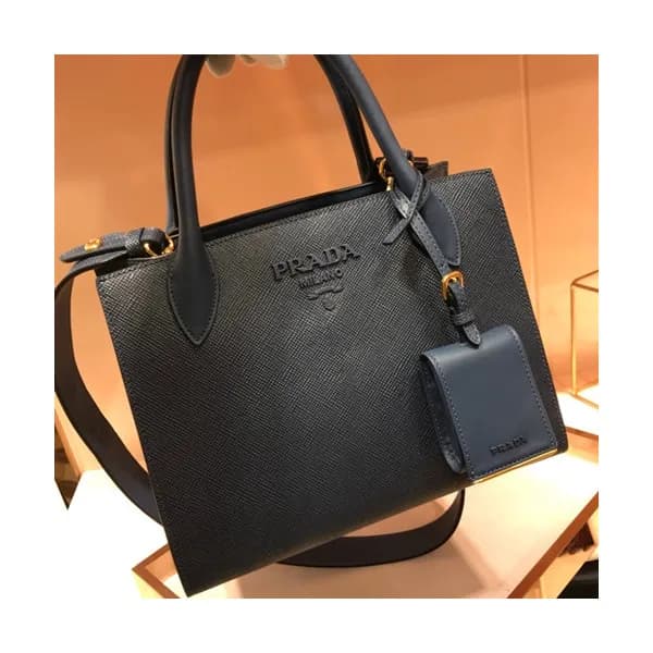 Prada Monochrome Tote Shoulder Bag,26cm - 프라다 모노크롬… - 1