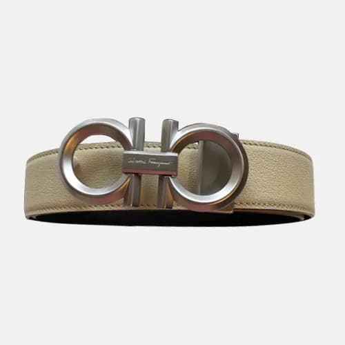 Salvatore Ferragamo 2019 Mens Gancio Leather Belt … - 1