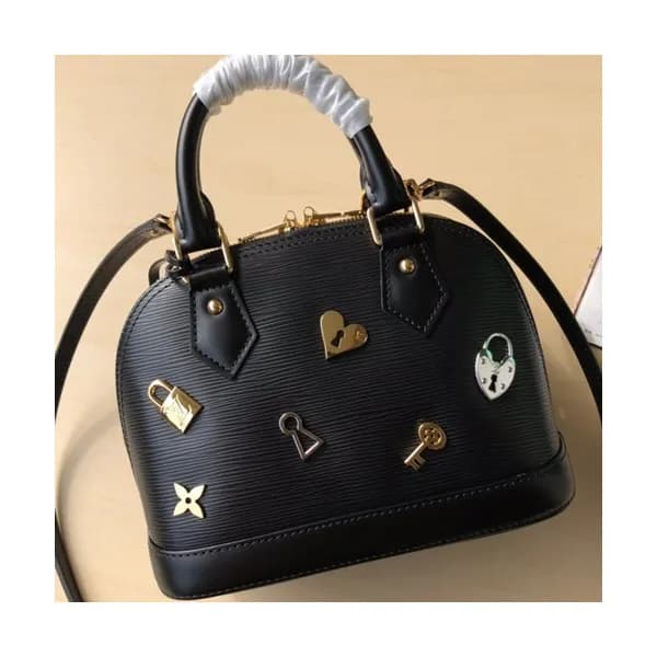 Louis Vuitton 2019 Alma Epi Leather Tote Shoulder … - 1