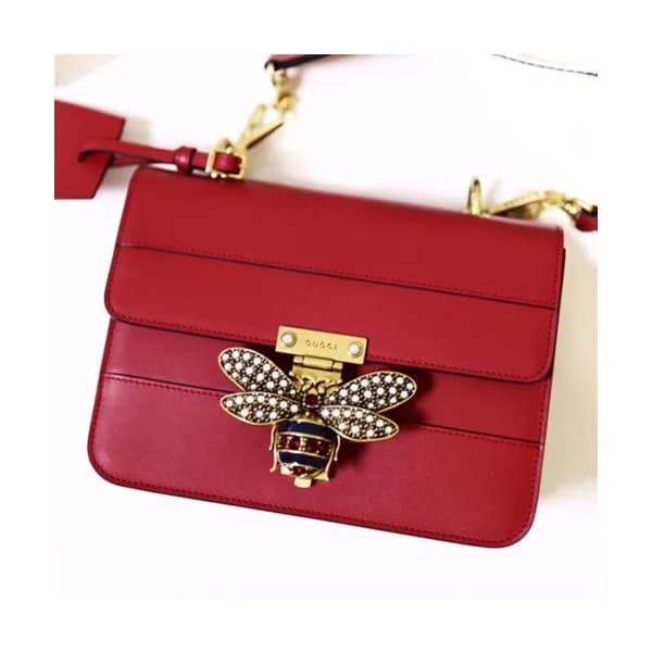 Gucci Queen Margaret Leather Shoulder Bag,22.5CM -… - 1