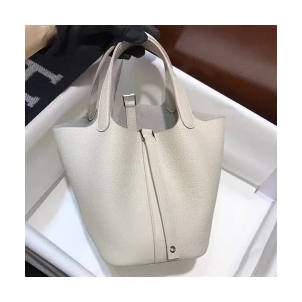 Hermes Picotin Lock Leather Tote Bag,18cm - 에르메스 피… - 1