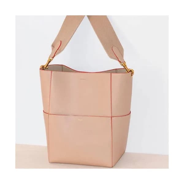 Celine Leather Sangle Shoulder Bag,33CM - 셀린느 레더 상… - 1