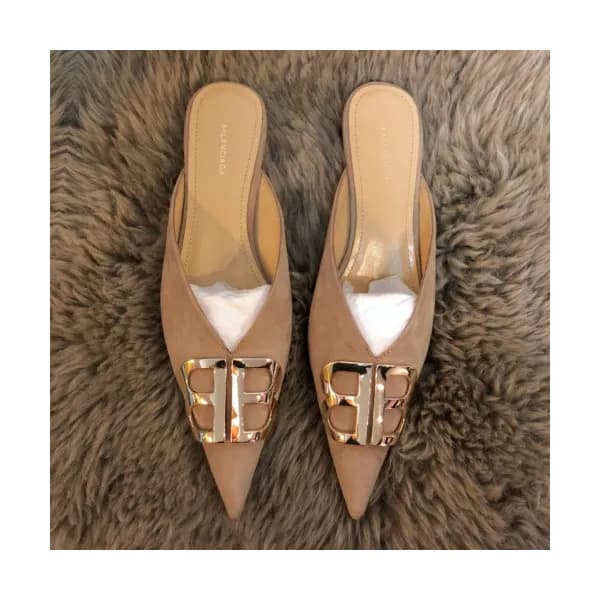 [추가할인]Balenciaga 2019 Womens BB Metal Logo Suede B… - 1