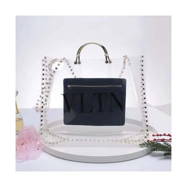 Valentino 2019 PVZ Tote Shoulder Shopper Bag,36CM … - 1