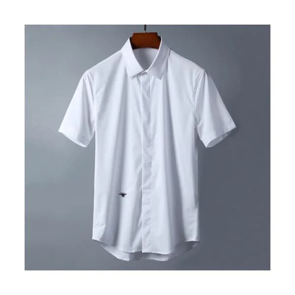 Dior 2019 Mens Embroidery Short Sleeved Cotton Tsh… - 1