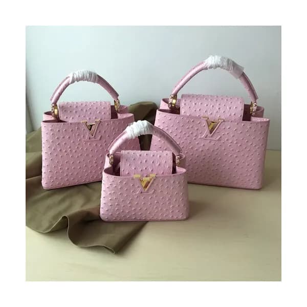 Louis Vuitton 2019 Capucines Leather Tote Shoulder… - 1