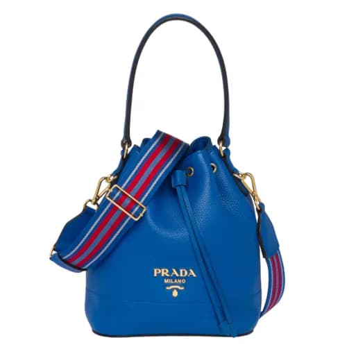 Prada 2019 Leather Bucket Tote Shoulder Bag,25cm -… - 1