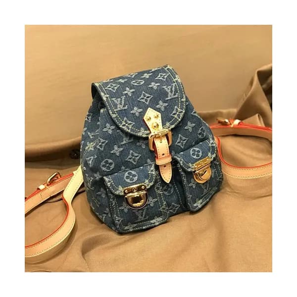Louis Vuitton 2019 Supreme Monogram Denim Back Pa… - 1