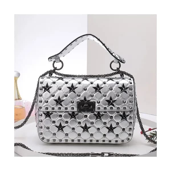 Valentino 2019 Leather Garavani Rockstud Spike Tot… - 1