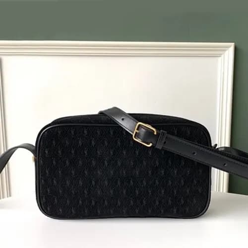 Saint Laurent 2019 Monogram Suede Camera Shoulder … - 1