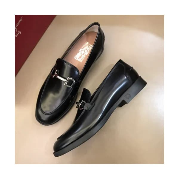 Ferragamo 2018 Mens Gancio Leather Loafer - 페라가모 남… - 1
