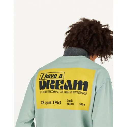 LouisVuitton 2019 Mm/Wm Logo Wolf Cotton Hood Tee … - 1