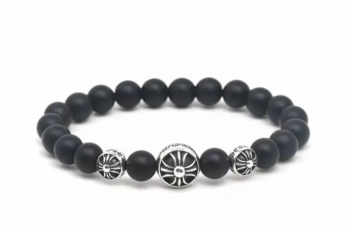 Chrome hearts casual bangle - 크롬하츠 캐쥬얼 블랙 팔찌 Chr0… - 1