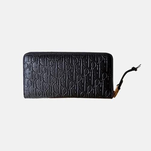 Dior 2019 Ladies Leather Zip Round Wallet,20cm - 디… - 1