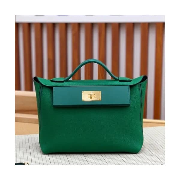 Hermes 2019 Kelly 2424 Togo Leather Tote Shoulder … - 1