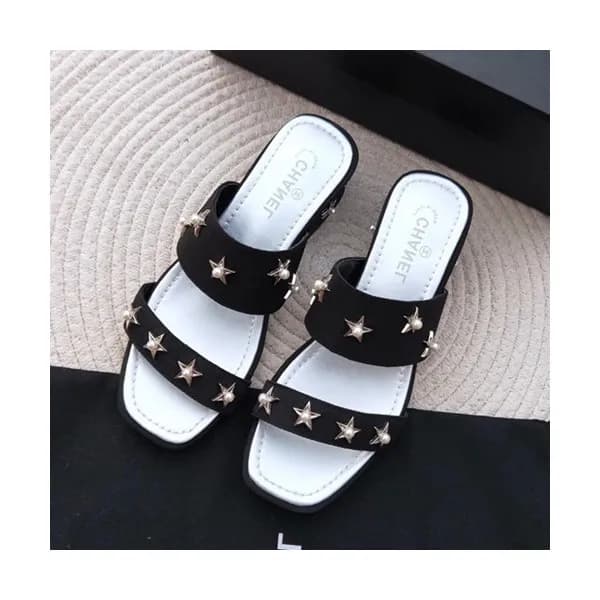 Chanel 2019 Ladies Leather Slipper - 샤넬 2019 여성용 레… - 1