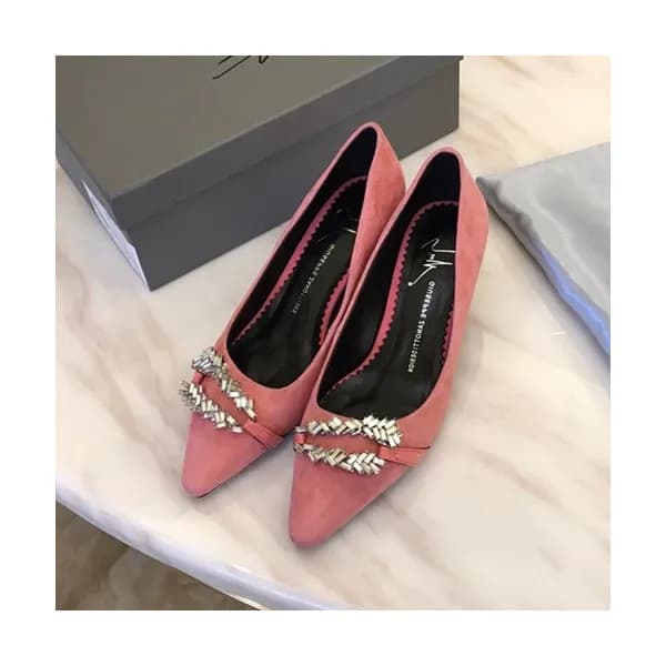 Giuseppe Zanoti 2019 Ladies Suede Pumps Middle Hee… - 1