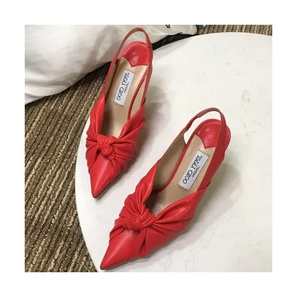 Jimmy Choo 2019 Ladies Leather High Heel Slingback… - 1