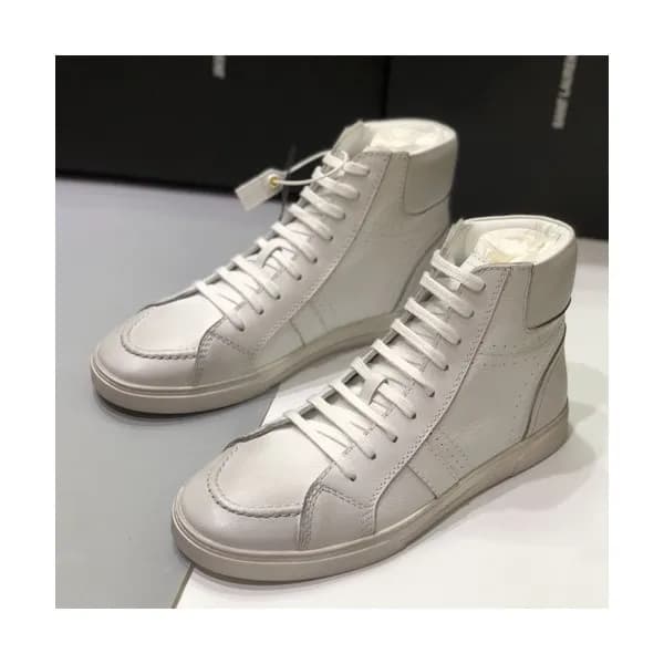 Saint Laurent 2019 Mens Leather Sneakers - 입생로랑 2… - 1