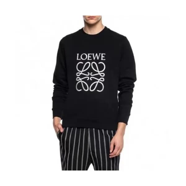 Loewe 2019 Mens Logo Crew-neck Wool Sweater - 로에베… - 1