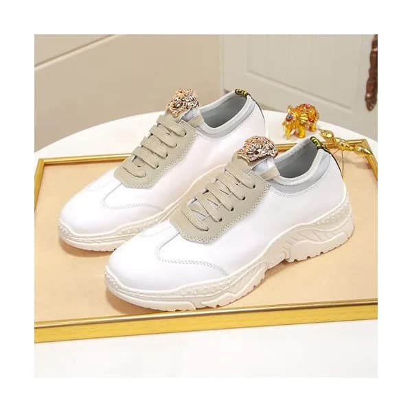 Versace 2020 Mens Leather Sneakers - 베르사체 2020 남성용… - 1