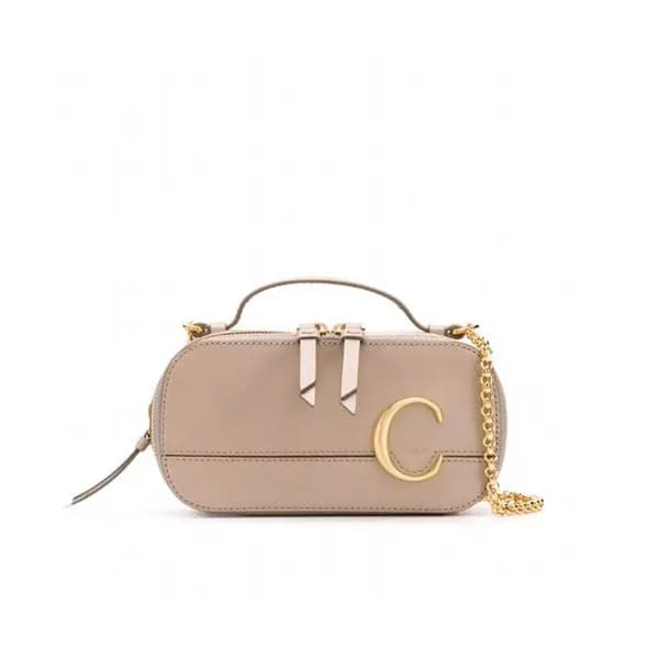 Chole 2020 C Vanity Leather Chain Tote Shoulder Ba… - 1