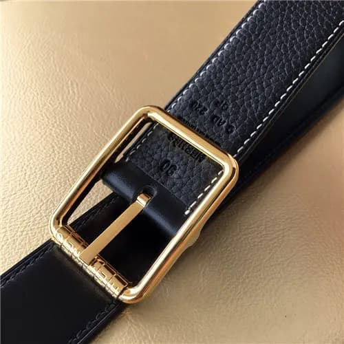 [매장판}Hermes 2021 Men's Leather Belt,3.2cm - 에르… - 1