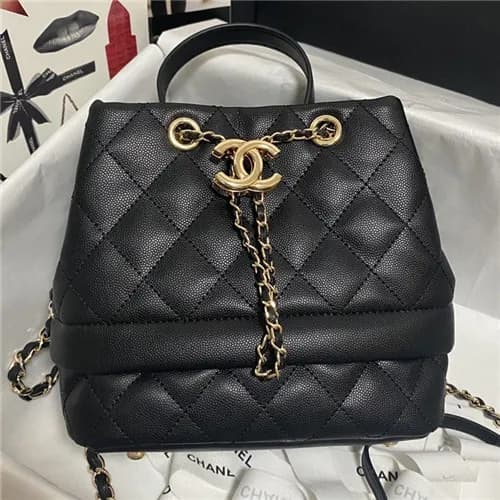 [샤넬]Chanel 2021 Women's Leather Bucket Shoulde… - 1