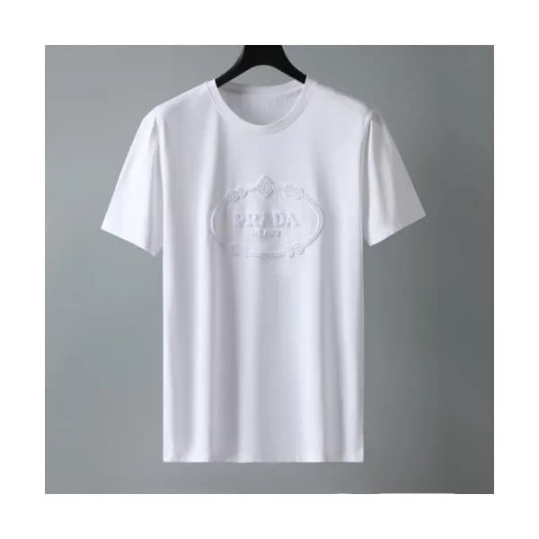 [프라다]Prada 2021 Mm/Wm Basic Logo Short Sleeved Tsh… - 1