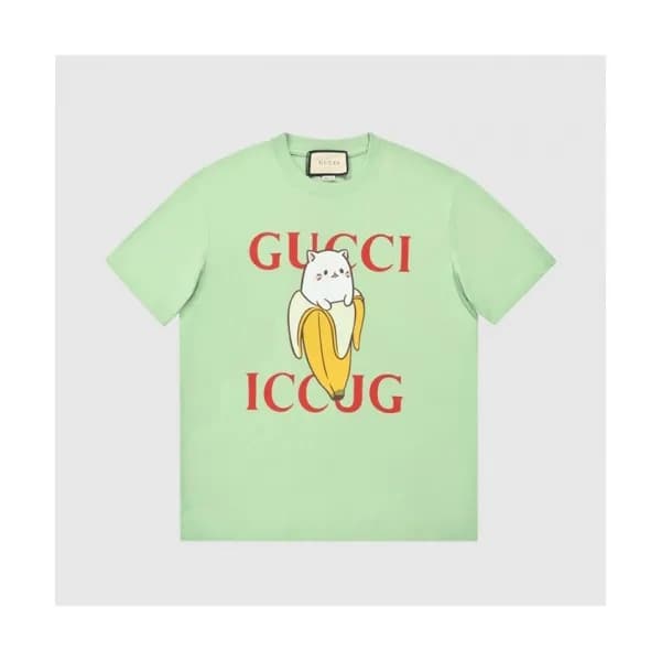 Gucci Mm/Wm Logo Short Sleeved Tshirts Mint - 구찌 … - 1