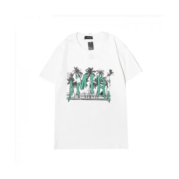 Amiri Mm/Wm Logo Cotton Short Sleeved Tshirts Whi… - 1