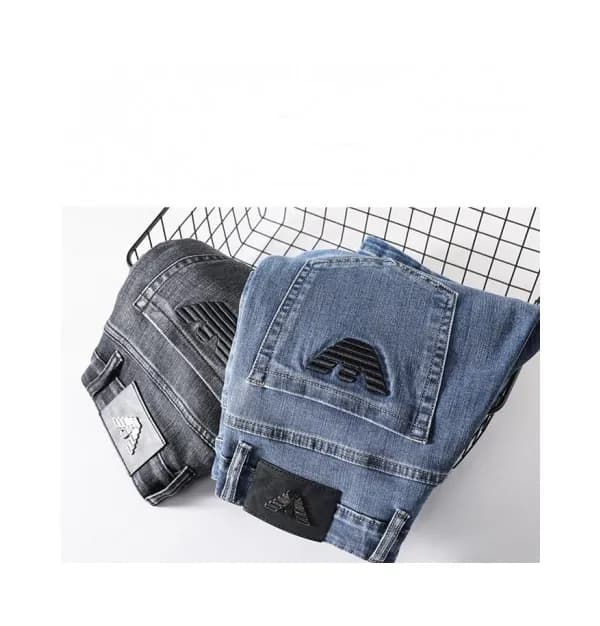 Armani Mens Casual Denim Half Pants Black - 알마니 2… - 1
