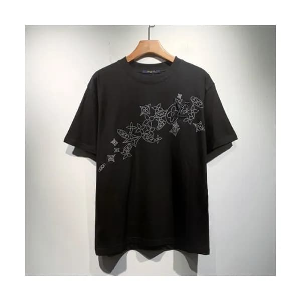 Louis vuitton Mm/Wm Logo Short Sleeved Tshirts Bl… - 1