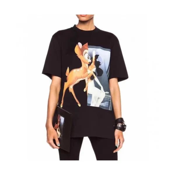 [매장판]Givenchy Mens Logo Short Sleeved Tshirts Bla… - 1
