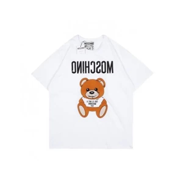 Moschino Mm/Wm Logo Cotton Short Sleeved Tshirts … - 1