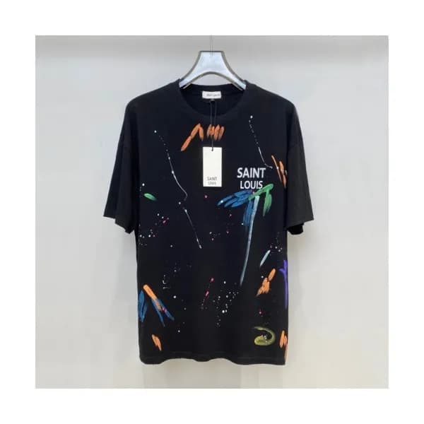 Louis vuitton Mm/Wm Logo Short Sleeved Tshirts Bl… - 1