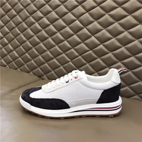 Thom Browne 2021 Men's Leather Sneakers,THOMS0… - 1