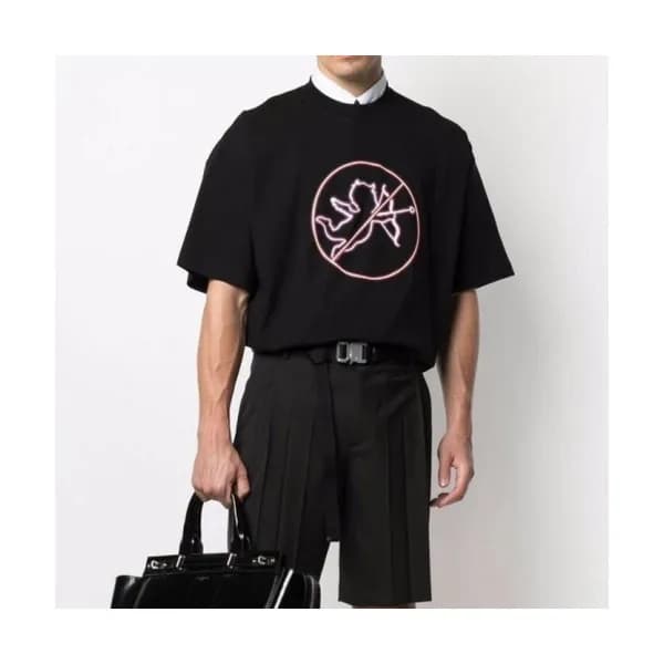 Vetements Mm/Wm Printing Logo Cotton Short Sleeve… - 1