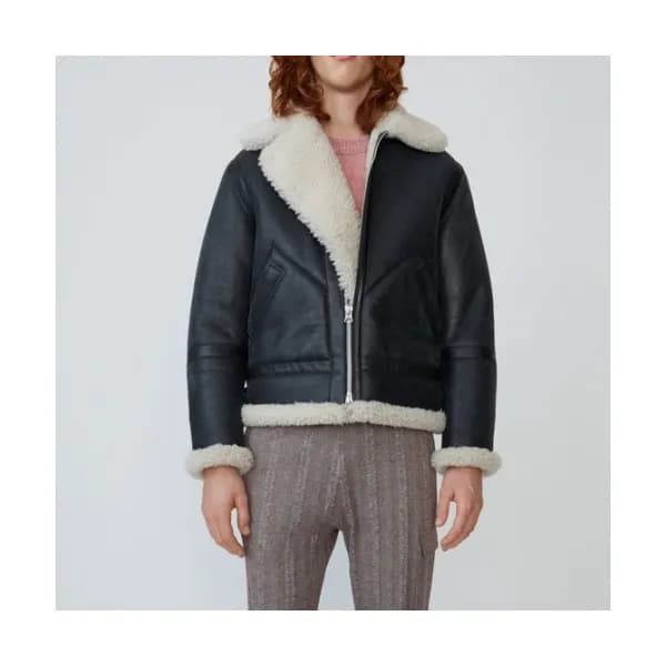 Acne Sstudios Mm/Wm Casual Leather Jackets Black … - 1