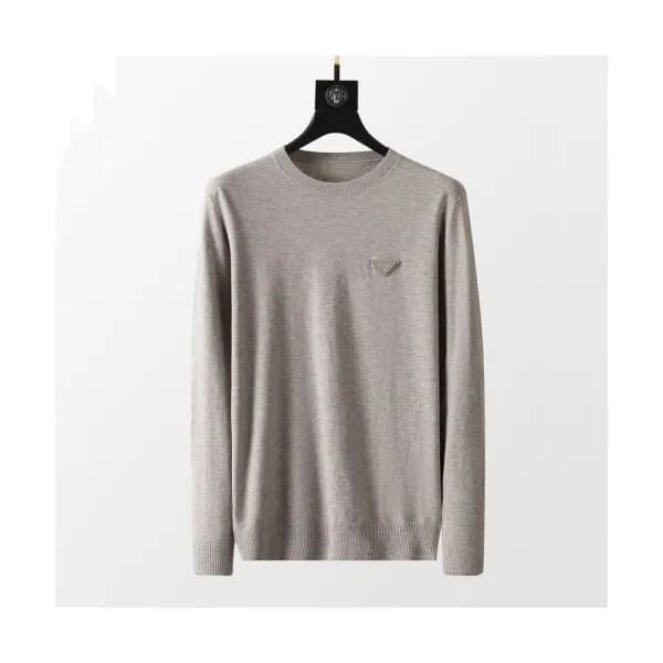 Prada Mens Crew-neck Sweaters Gray - 프라다 2021 남성 … - 1