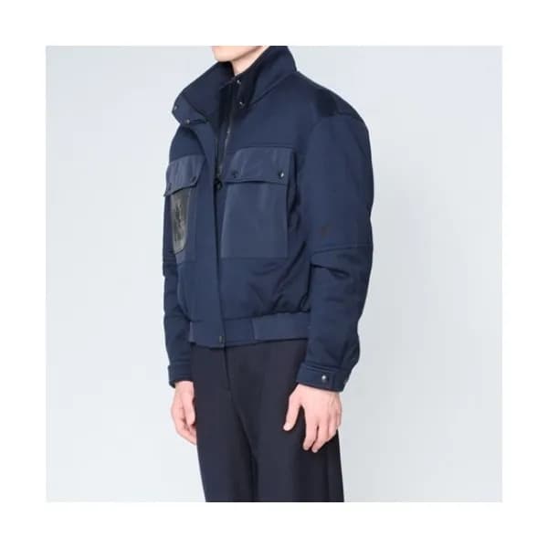 Loewe Mens Logo Casual Jackets Navy - 로에베 2021 남성… - 1