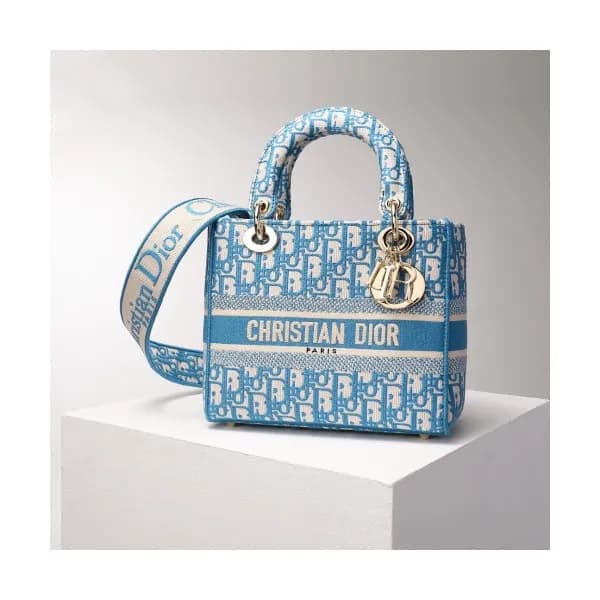 디올 여성 오블리크 레이디백 Size(24cm) 블루 - Dior Women's O… - 1
