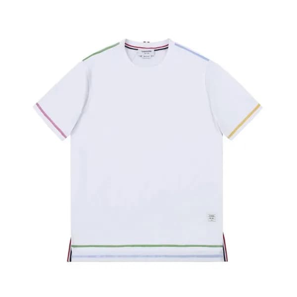 톰브라운 남성 화이트 크루넥 반팔티 - Mens White Tshirts - thom015… - 1